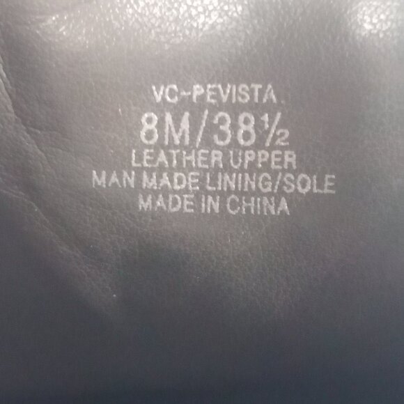 Vince Camuto Pevista Booties Women size 8 Gray Leather Suede Lace Block Heel - Picture 13 of 14